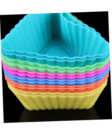 MAGICLULU 20pcs Triangle Muffin Cup Candle Molds Paper Cups Silicone Molds DIY Baking Mold Silicone Cake Molds Muffin Cake Mold Muffin Cupcake Mold Mini Silica Gel Baking Cup - Buy Online on SooperMarket.com