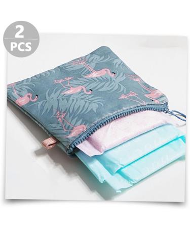 Anneome Menstrual Pad & Tampon Storage Bag Set - Mini Tote Organizer for Napkins, Lipsticks & Cosmetics - Buy Online on SooperMarket.com