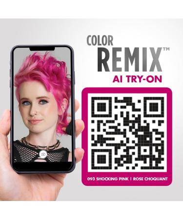 Got2b Color Remix 093 Shocking Pink - Customizable Semi-Permanent Hair Color for Vibrant Results | Shop Internationally - Buy Online on SooperMarket.com