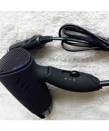Netagon Portable Compact Foldable 12V in Car Hair Dryer for Travelling Camping Festivals Caravan Motorhome & Windscreen De Frosting Icer (Black) - Buy Online on SooperMarket.com