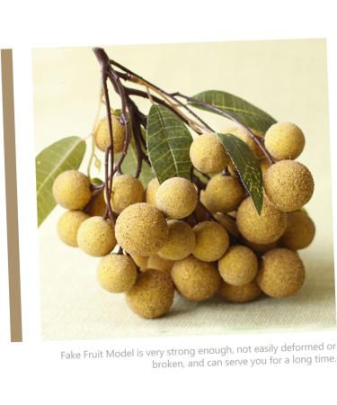 Ciieeo Doll House Diy Toy Fake Longyan Model Kitchen Fruit Longan Model Fruit Photography Props Fake Longan Decor Simulation Fruit Simulation Fake Fruit Faux Fruit Plastic Peach Miniature Khaki 18x18cm - Buy Online on SooperMarket.com