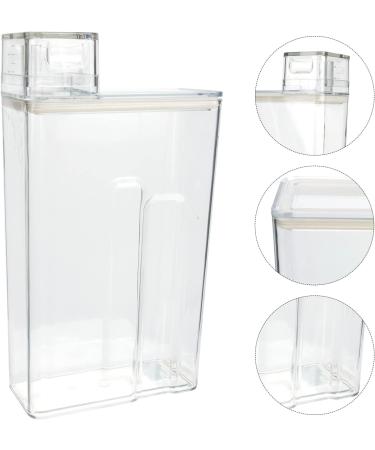 Cabilock 3pcs laundry storage box Travel Holder laundry storage canister laundry bottle dispenser lotion bottle glass containers Sub Bottle Organizer the pet food 23.5X12.5CMx3pcs Transparentx3pcs - Buy Online on SooperMarket.com