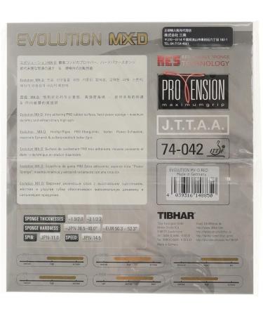 Tibhar Belage Evolution MX-D Red 2.1 mm - Premium Table Tennis Paddle for International Shipping | Buy Now! - Buy Online on SooperMarket.com
