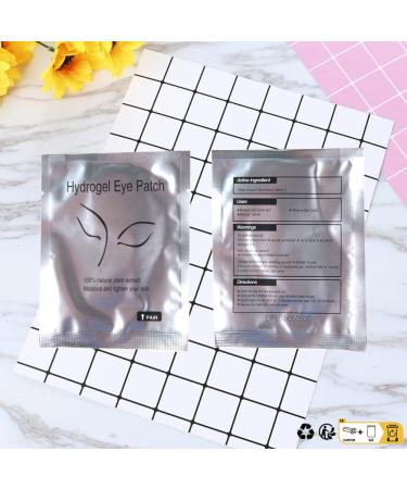 50 Pairs Lint-Free Hydrogel Eye Pads for Eyelash Extensions | Professional Gel Patches - Silver Girl - Buy Online on SooperMarket.com