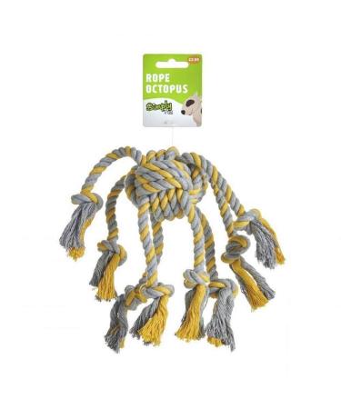 Sharples Rope Octopus Dog Toy (One Size) (Grey/Yellow)