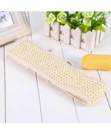 Natural Loofah Back Scrubber Pack - Exfoliating Shower Scrubber for Body - Luffa Exfoliator Set of 2 - Long Handle Bath Loofah - Buy Online on SooperMarket.com
