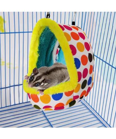 Litewoo Large Parrot Bird Bed Hammock - Winter Warm Plush Nest Toy for Conure, Lovebird, Parakeet, Cockatiel, Chinchilla, Guinea Pig, Squirrel - Cage Accessory - Buy Online on SooperMarket.com