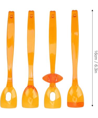 4-Piece Tongue Muscle Trainer Set - Portable Lip & Tongue Training Device for Kids | Language & Mouth Rehabilitation - Yellow - Buy Online on SooperMarket.com
