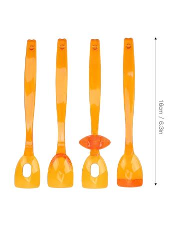 4pcs Lip Tongue Muscle Trainer - Mouth Rehabilitation & Recovery Device (Large Orange) | Improve Oral Health & Fitness - Buy Online on SooperMarket.com