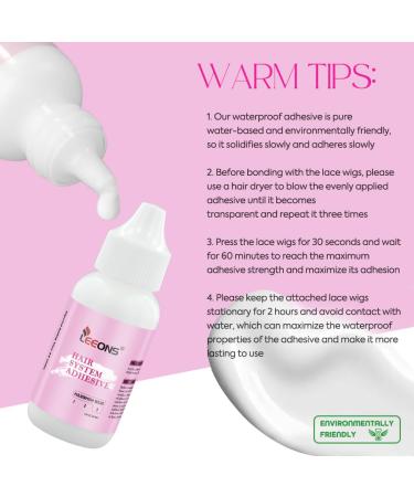 Buy 4 Bottles Invisible Lace Wig Glue Set - 2PCS Wig Glue & 2PCS Remover | International Shipping Available - Buy Online on SooperMarket.com