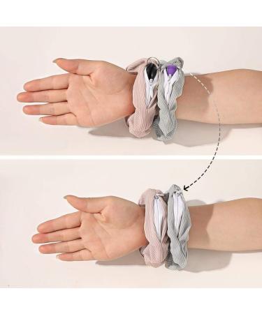 Hair Scrunchies With Zipper Hidden Pocket Storage Fabric Cloth Hair Ties Elastic Pocket Hair Ties Large Ponytail Holder Hair Bow Elastics Bands Scrunchy for Women Girls Daily Party Hair Accessories - Buy Online on SooperMarket.com