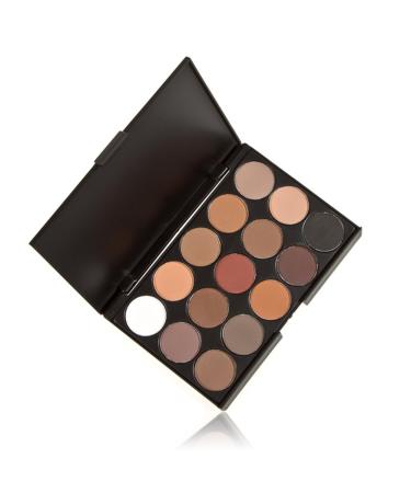 Pure Vie Professional Highlight Eyeshadow Palette - 15 Colors Matte Shimmer Eye Shadows Pallet for Contouring, Highly Pigmented Nudes, Natural Warm Tones - Holiday Gift Set - Buy Online on SooperMarket.com