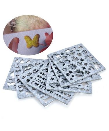 Wixine 1Set 7pcs Needle Felting Applique Mold Handicraft Wool Felt Woolen Shaping Mould DIY
