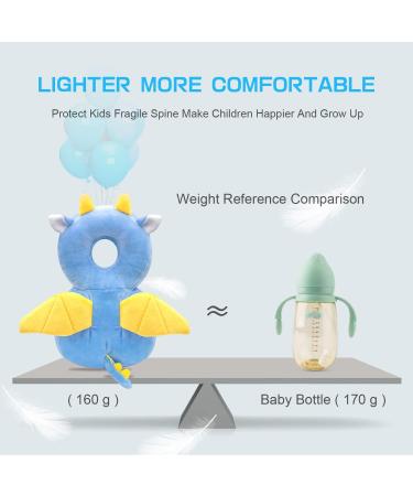 JEJA Baby Head Protection Pillow with Knee Pads | Adjustable Safety Guard for Crawling Babies (4-24 Months) - Dragon Design - Buy Online on SooperMarket.com