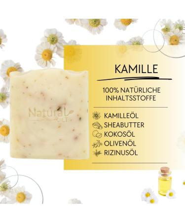 Natural Chamomile Soap | 100% Natural & Handmade Shower Gel | Certified Safe for All Skin Types | Eco-Friendly Skincare - Buy Online on SooperMarket.com