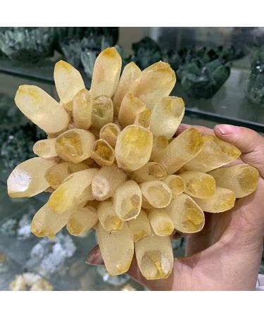 Natural Citrine Cluster Reiki Feng Shui Home Decoration Crystal Gift FZUGEDRLI (Size : 300g) - Buy Online on SooperMarket.com