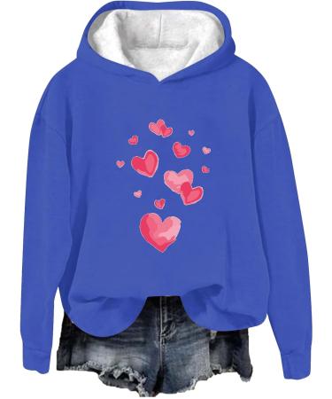 oelaio 2024 Valentines Day Shirts for Women Cute Love Heart Graphic Tees Casual Loose Long Sleeve Round Neck Pullover Tops - Buy Online on SooperMarket.com
