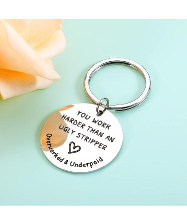 STVK Employee Appreciation Keychain: Funny Thank You Gift for Coworkers - Farewell, Retirement, Inspirational Gifts for Him/Her - Buy Online on SooperMarket.com