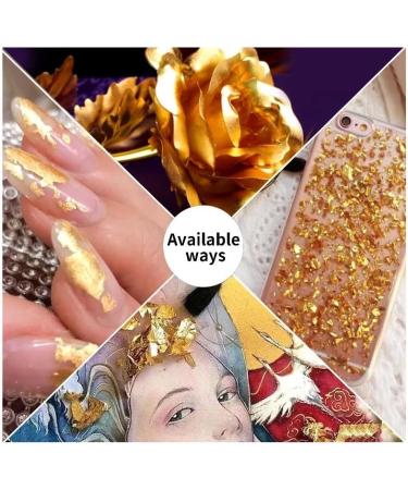 12 Grids Nail Foils Holographic Glitter Sequins - Gold/Silver Mirror Effect Confetti for DIY Manicure - Women/Girls Nail Art Flakes - Buy Online on SooperMarket.com