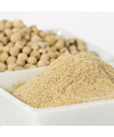 Organic Ground White Pepper Powder (250g/8.8oz) - 100% Natural, Vegan, No Additives - Buy Online on SooperMarket.com