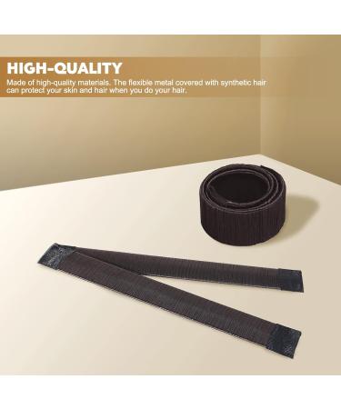 2 Pcs Dark Brown Magic Hair Bun Maker - Fast & Easy Donut Bun for Girls and Women - Buy Online on SooperMarket.com