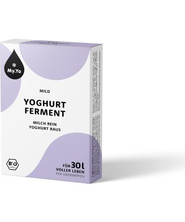 Buy Organic Yoghurt Ferment Mild by My.Yo - 6 Bags of Powder for Perfect Homemade Yogurt | International Shipping Available - Buy Online on SooperMarket.com