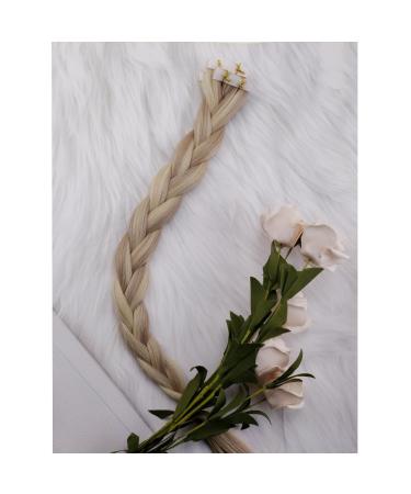LAAVOO TAPE Extensions | Real Hair Virgin Blonde & Ash Blonde Highlights | Seamless 55cm | Premium Quality 5PCs #P18/613 - Buy Online on SooperMarket.com