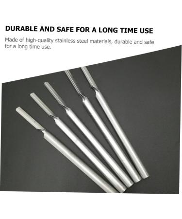 Minkissy 10 STK Pig Hair Blade Holder - Japanese Fish Tweezers & Metal Cleaning Devices for Body Care | Stainless Steel Scraper for Pigs - Buy Online on SooperMarket.com