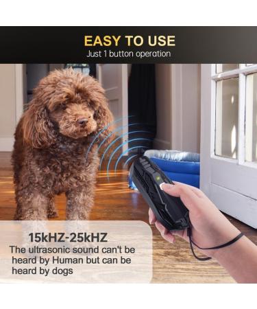 Anti Barking Device Ultrasonic Small & Portable Stop Dog Barking Device Handheld No Bark Dog Barking Control Device with Widely Control Range Bark Stopper for Puppy Small Large Dog Outdoor Indoor Black#201 - Buy Online on SooperMarket.com