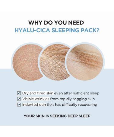 SKIN1004 Hyalu-CICA Sleeping Pack 3.38 fl.oz - Melatonin & Hyaluronic Acid formula for Moisture and Revitalization - 100ml - Buy Online on SooperMarket.com