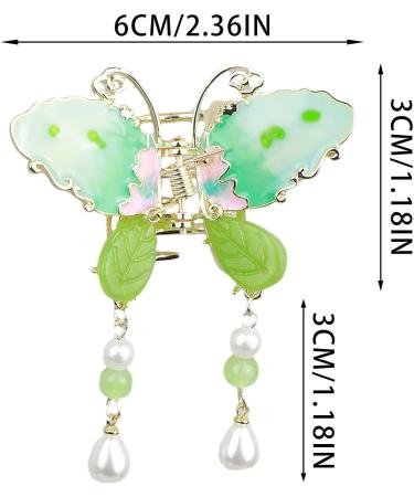 Butterflies Tassel Hair Clip | 3D Butterflies Clips | Hair Fashion Accessories Elegant Tassel Butterflies Hairpins Alloy Barrettes Tassel Butterflies -Shaped Hair Clip for Ladies Girls - Buy Online on SooperMarket.com