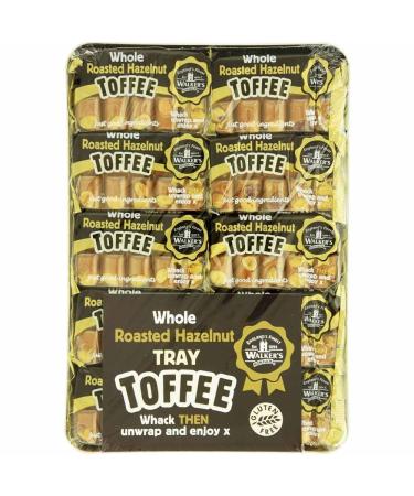 Walkers NonSuch Toffee Bars 10 x 100grams with Tray Gift British Made (Roasted Hazelnut - Tray)