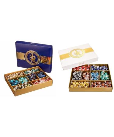 Lindt roulette balls |1.473 kg chocolate gift |Lindor balls and roulette balls in 8 varieties & chocolate Lindor chocolate gift |1.569 kg Lindor balls in 8 varieties Lindor + Roulette Box Bundle with Lindor chocolate gift