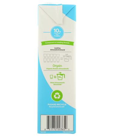 ORGAIN Organic Lightly Sweetened Vanilla Almond Milk  32 FZ - Buy Online on SooperMarket.com