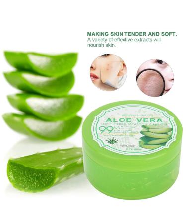 Buy Organic Aloe Vera Gel 300g - Soothing Moisture Cream for Sunburn & Dry Sensitive Skin - Ideal for Face & Body - Buy Online on SooperMarket.com