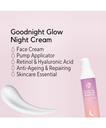 W7 Good Night Glow Night Cream 50ml Hydrating Revitalizing Night Treatment for All Skin Types | International Shipping Available - Buy Online on SooperMarket.com