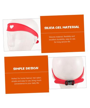 VICASKY Hair Cutting Guide - Silicone Hair Bands Tiara Hair Ties & Hair Fade Tool for Kids - Portable Neckline Shaving Template (56x4cm Red - Buy Online on SooperMarket.com