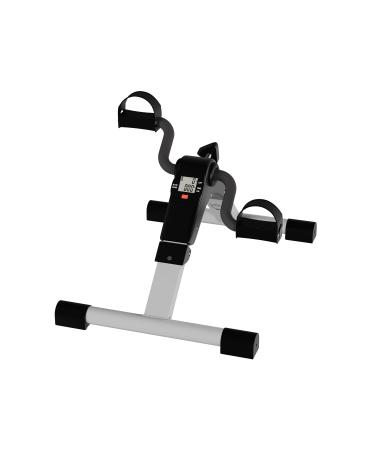 Portable Under Desk Stationary Fitness Machine Collection - Indoor Exercise Pedal Machine Bike for Arms, Legs, Physical Therapy or Calorie Burn by Wakeman Fitness Calorie Tracker