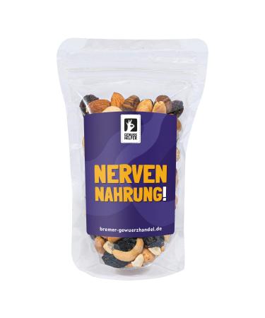 Bremer Gew rzhandel GeNUSSmischung nerve food nut mix trail mix with saying 175g 175 g (1 pack)