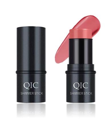 Go Ho Blush Stick Blush Makeup Wand  Cream Blush For Cheeks Tint Long-Wearing Natural-Looking Face Foundation Bright Peach Blusher for Daily Wear 3D Wonder Stick 05 Pink Red