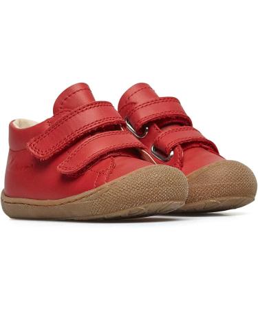 Naturino Cocoon VL Leather First Steps Shoes - 4 UK Child - Pomegranate - Buy Online on SooperMarket.com