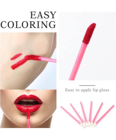 Sularpek 200 PCS Disposable Lip Gloss & Make Up Brush Set | Lipstick Concealer Applicator Tool for Lips, Eyes & Makeup Application - Buy Online on SooperMarket.com