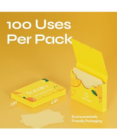 FOMIN Antibacterial Paper Soap Sheets - 200 Sheets, Unscented, Portable Travel & Camping Mini Soap - Pack of 2 - Buy Online on SooperMarket.com