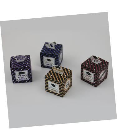 50pcs Boxes Graduation Candy Box Gift Boxes Favor Boxes Graduation Party Favors Party Candy Holder Grad Candy Boxes Candy Supply Graduation Treat Boxes Square Carton Purple Paper 1 count (Pack of 1) Purple - Buy Online on SooperMarket.com