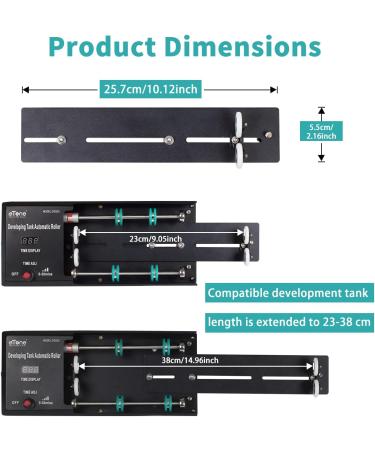 eTone Automatic Roller Extension Rod for 3 Spiral Developing Tank - Length Extending Mount - Buy Online on SooperMarket.com
