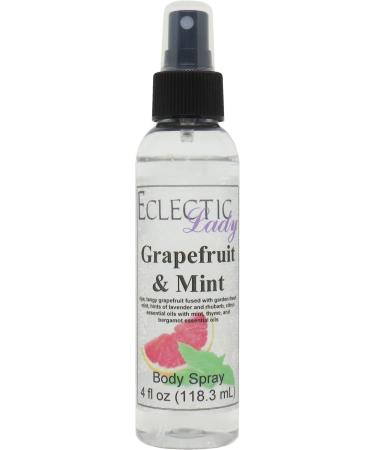 Grapefruit and Mint Body Spray 4 ounces Body Mist for Women with Clean Light & Gentle Fragrance Long Lasting Perfume with Comforting Scent for Men & Women Cologne with Soft Subtle Aroma For 4 Fluid Ounces