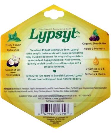 Lypsyl Intense Protection Original Mint Lip Balm 0.10 Oz - Hydrating Soothing Ideal for Dry Lips - International Shipping Available - Buy Online on SooperMarket.com