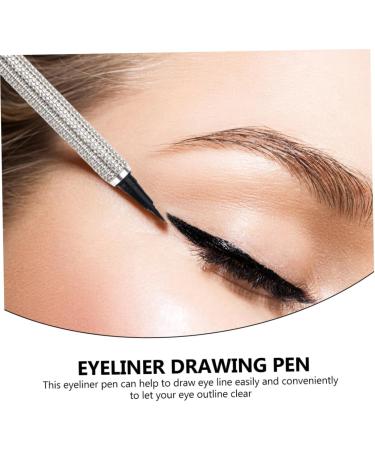 MUSISALY Liquid Eyeliner Eye Shadow Pencil Makeup Eyeliner Cosmetic Eyeliner Pen Gel Silver Pu Sticker Drill - Buy Online on SooperMarket.com