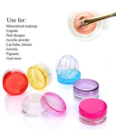 Shop Pudsern 40 Pcs 5G Cosmetic Containers - Empty Round Plastic Jars for Creams Nail Polish Lip Balm & Makeup Storage (10 Colors) - Buy Online on SooperMarket.com