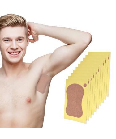 WLLHYF 10Pcs Underarm Sweat Pads Armpit Sweat Pads Invisible Self-adhesive Cotton Armpit Antiperspirant Sticker Disposable Anti Perspiration Absorbent Deodorant Prevention Pad for Men Women